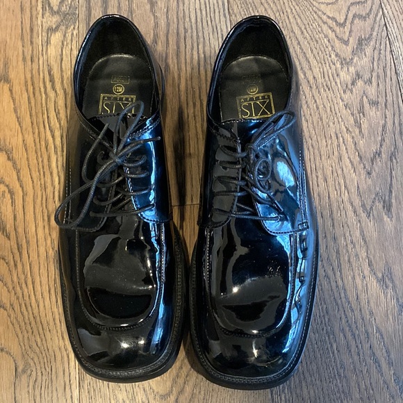Mens Black Tuxedo Shoes 2m 